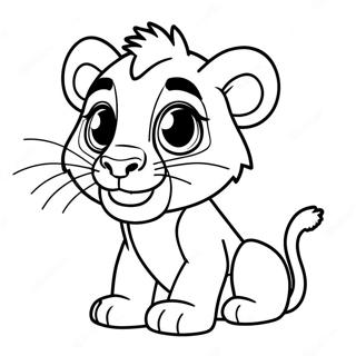 Madagascar Alex The Lion Coloring Page 48792-10688