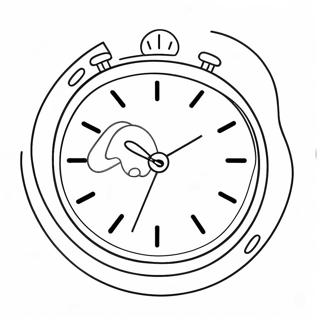 Clock Coloring Pages