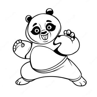 Kung Fu Panda Po In Action Coloring Page 48974-10709