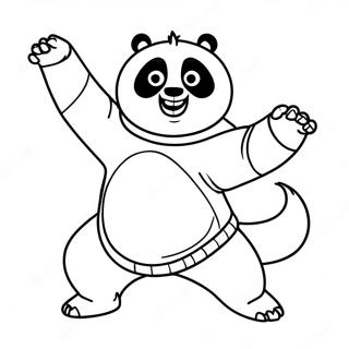 Kung Fu Panda Po In Action Coloring Page 48974-10710