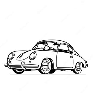 Classic Porsche 356 Coloring Page 49521 10844