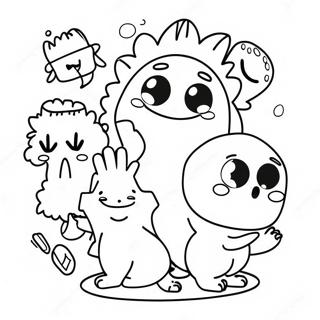 Funny Meme Characters Coloring Page 49785-10890