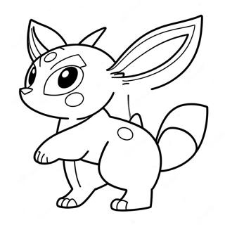 Fierce Umbreon Ready To Battle Coloring Page 49899-10927