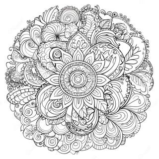 Christmas Mandala Coloring Pages