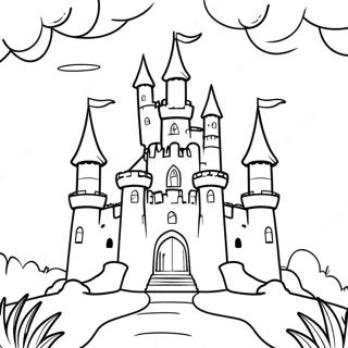 Enchanting Fairy Tale Castle Coloring Page 50546-11049