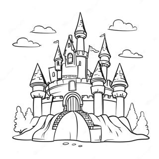 Enchanting Fairy Tale Castle Coloring Page 50546-11050