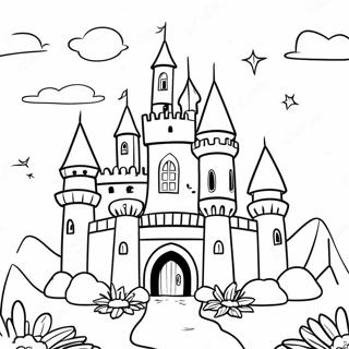 Enchanting Fairy Tale Castle Coloring Page 50546-11051