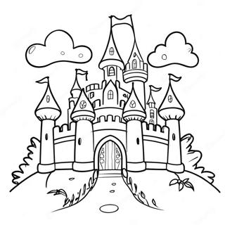 Enchanting Fairy Tale Castle Coloring Page 50546-11052