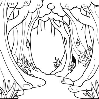 Magical Fairy Tale Forest Coloring Page 50547-11053