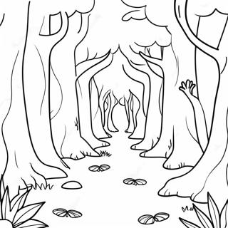 Magical Fairy Tale Forest Coloring Page 50547-11054