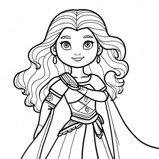 Brave Princess Merida Coloring Page 50817-11113