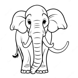 Prehistoric Mammoth Coloring Page 50913-11129