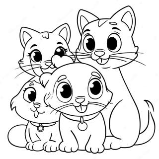 Aristocats Family Coloring Page 51175-11189