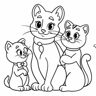 Aristocats Family Coloring Page 51175-11191