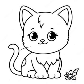 Marie The Kitten Coloring Page 51176-11195