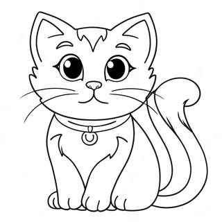 Marie The Kitten Coloring Page 51176-11196