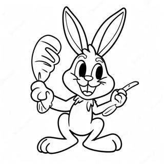 Bugs Bunny With Carrot Coloring Page 51447-11250