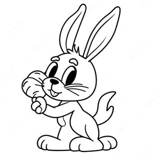 Bugs Bunny With Carrot Coloring Page 51447-11252