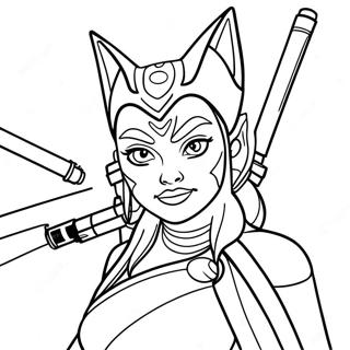 Ahsoka Coloring Pages