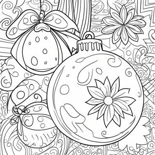 Colorful Christmas Ornament Coloring Page 51908-11349