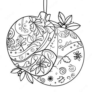 Colorful Christmas Ornament Coloring Page 51908-11351