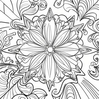 Sparkling Star Shaped Ornament Coloring Page 51909-11354