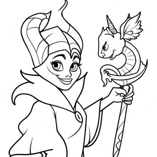 Maleficent Coloring Pages