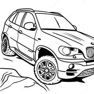 Bmw X5 Off Road Coloring Page 52189-11422