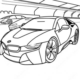 Bmw I8 Futuristic Design Coloring Page 52190-11426