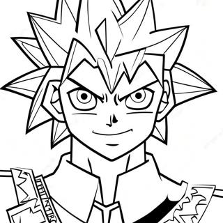 Yugi Muto In Battle Coloring Page 52485-11474