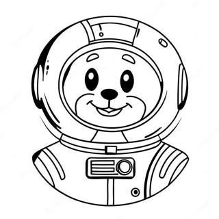 Pluto In A Spacesuit Coloring Page 52753-11533