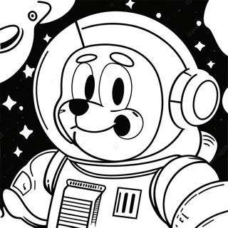 Pluto In A Spacesuit Coloring Page 52753-11534