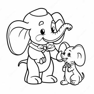 Dumbo With Timothee Mouse Coloring Page 52850-11553