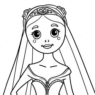 Elegant Corpse Bride Coloring Page 52939-11573