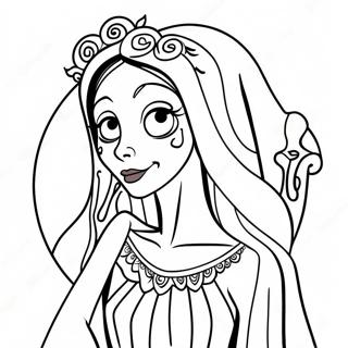 Elegant Corpse Bride Coloring Page 52939-11574