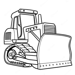 Big Yellow Bulldozer Coloring Page 53033-11593