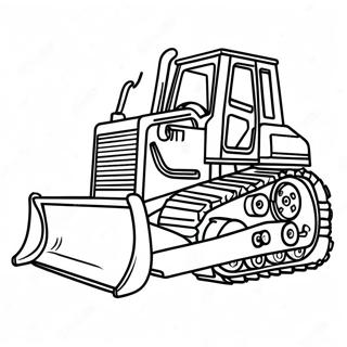 Big Yellow Bulldozer Coloring Page 53033-11595