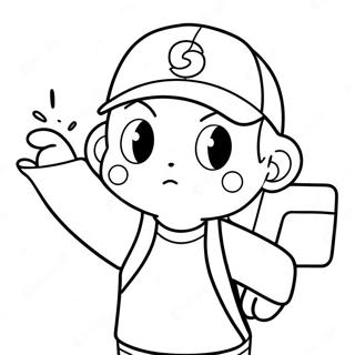 Ash Ketchum Coloring Pages