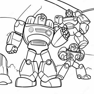 Rescue Bots Medix Helping Friends Coloring Page 53388 11685