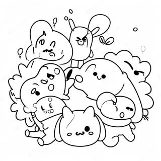 Bt21 Characters In A Fun Adventure Coloring Page 53562-11709