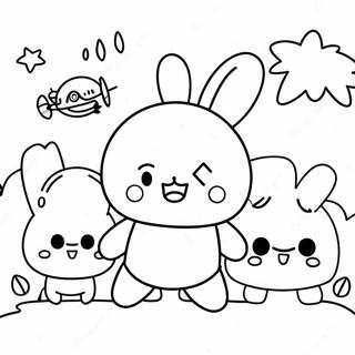 Bt21 Characters In A Fun Adventure Coloring Page 53562-11711