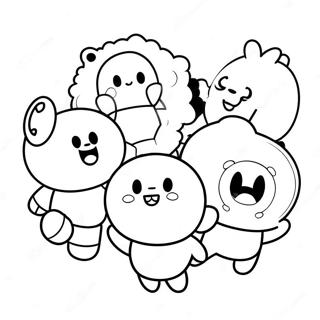 Bt21 Characters In A Fun Adventure Coloring Page 53562-11712