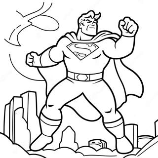 Brave Superhero Saving The Day Coloring Page 5367-1880