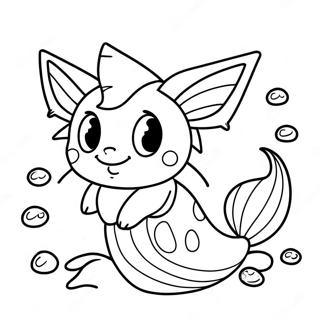 Vaporeon Swimming In The Ocean Coloring Page 54269-11870