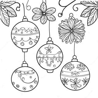 Beautiful Christmas Ornaments Coloring Page 54547 11946