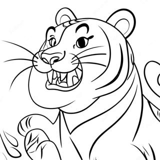 Shere Khan The Tiger Roaring Coloring Page 54630-11964