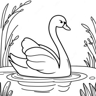 Swan Coloring Pages