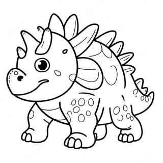 Cute Ankylosaurus Coloring Page 55253-12091