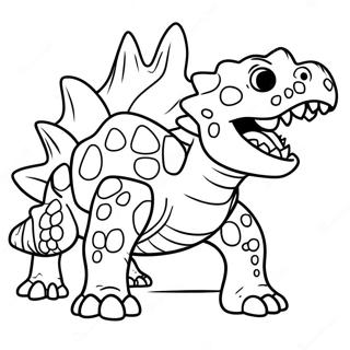 Angry Ankylosaurus Coloring Page 55254-12093