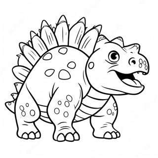 Angry Ankylosaurus Coloring Page 55254-12094